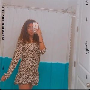 Cheetah print dress